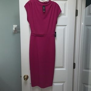 Express bodycon magenta dress XS